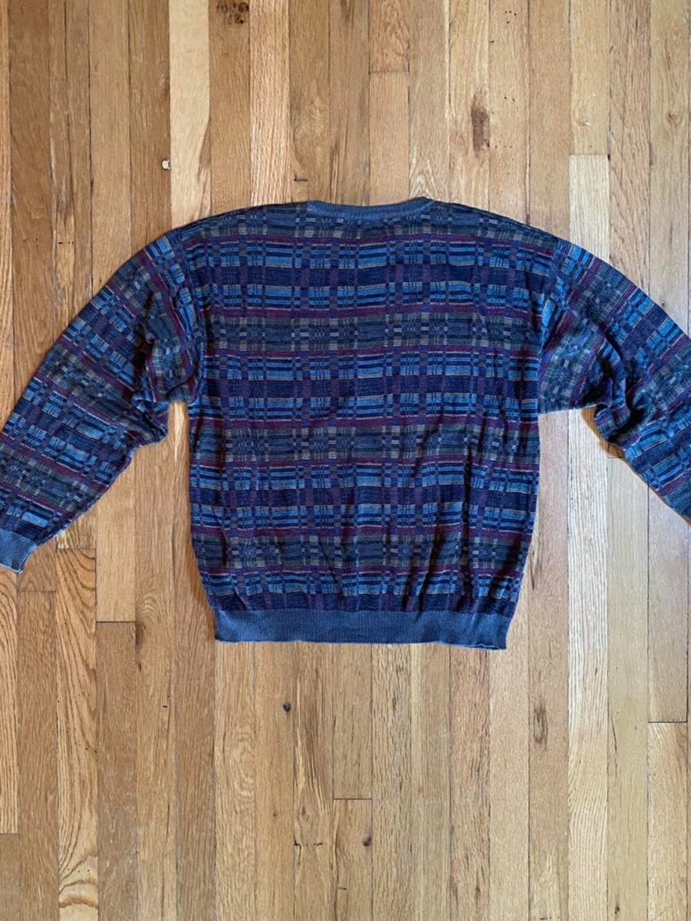 Tricots St Raphael Multi-color Patterned Sweater - Picture 2 of 4